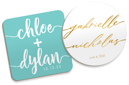 Foil or Full-Color Printed Coasters