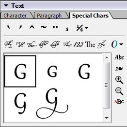 Full support for OpenType Pro fonts