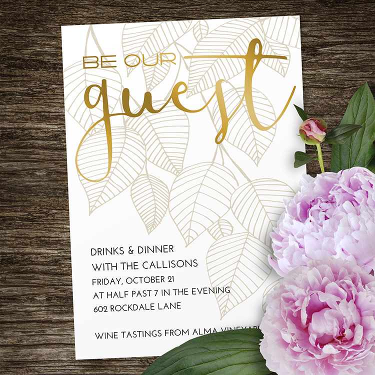 Be Our Guest Dinner & Drinks (foil)