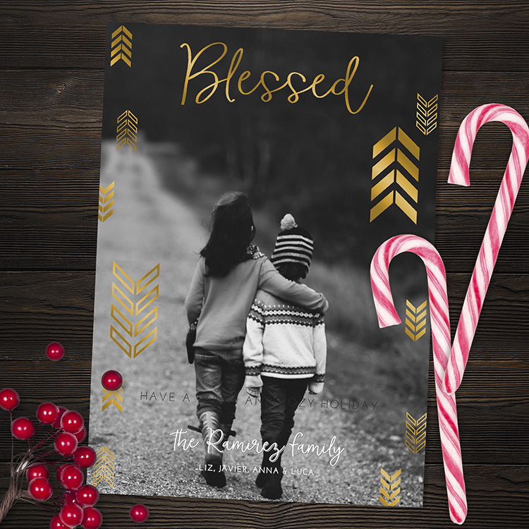 Blessed Holiday Card (foil)