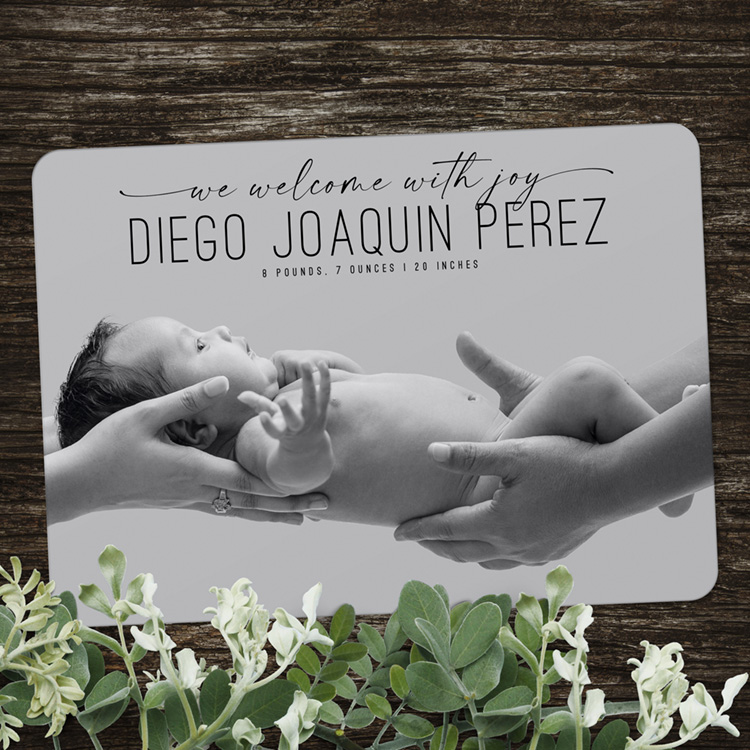Diego Birth Announcement