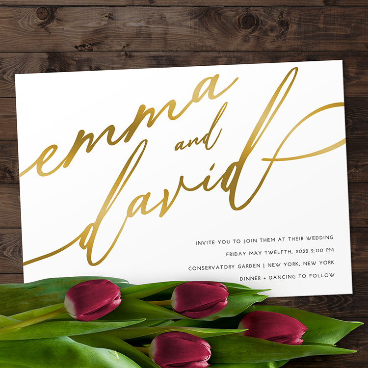 Emma & David Wedding (foil)