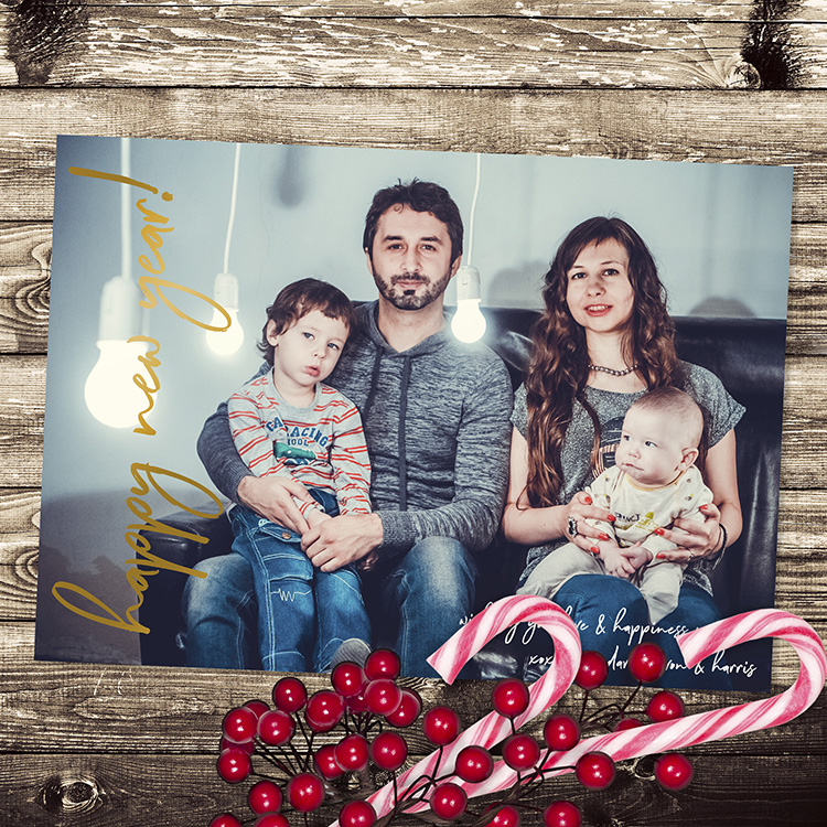 Happy New Year! Holiday Card (foil)