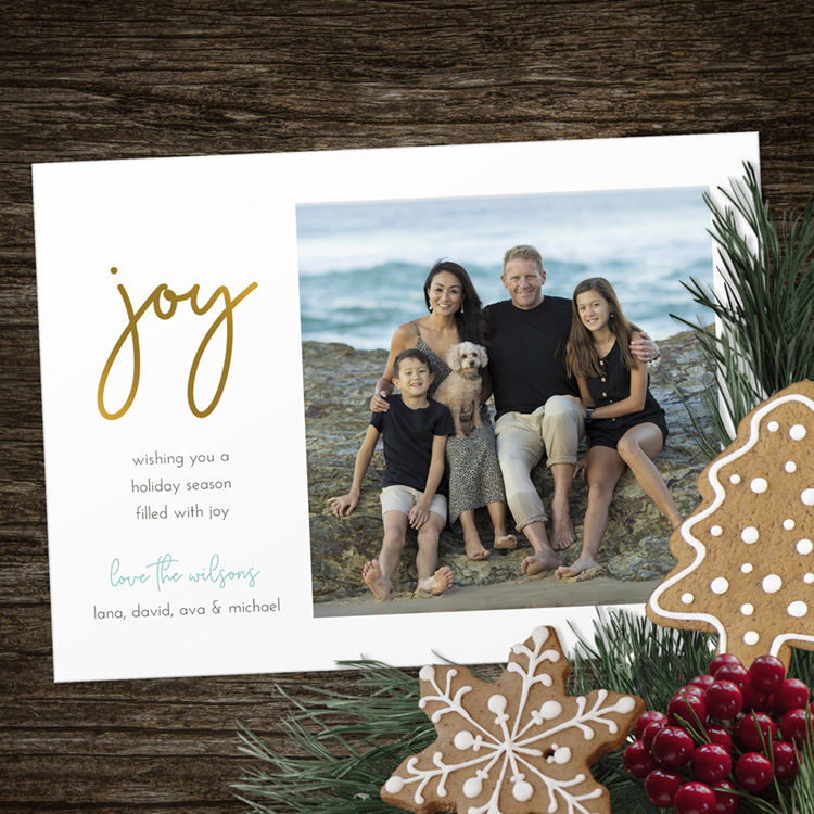 Joy Holiday Card (foil)