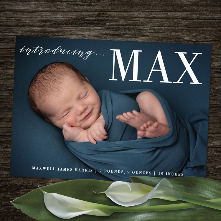 Max Birth Announcement