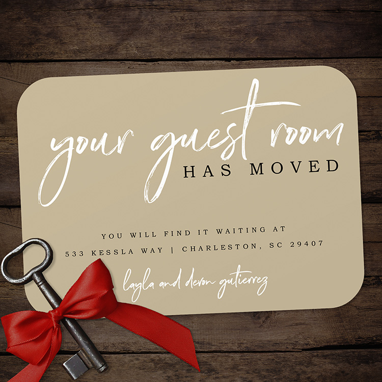 Your Guest Room Moving Announcement